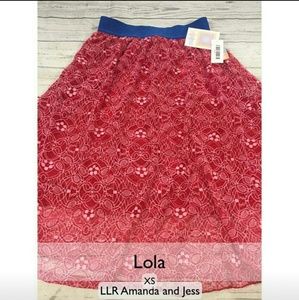 Lularoe lola NWT XS lace